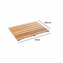 Tapis de bain caillebotis Nadine Bambou