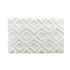 Tapis de bain coton (50 x 80 cm) Ikatis Blanc