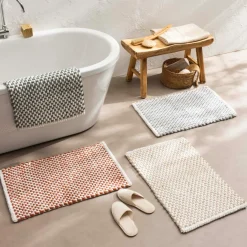 Tapis de bain en coton (50 x 80 cm) Rafael Beige
