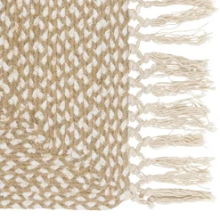 Tapis de couloir jute et coton (80 x 200 cm) Jyta Blanc