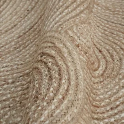 Tapis de salon rectangulaire jute tressée main (140 x 200 cm) Neha Beige
