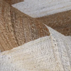 Tapis de salon rectangulaire jute tissée main (140 x 200 cm) Anjali Marron