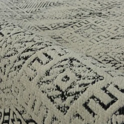 Tapis de salon rectangulaire jacquard (160 x 230 cm) Zahra Noir