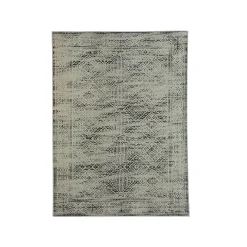 Tapis de salon rectangulaire jacquard (160 x 230 cm) Zahra Noir