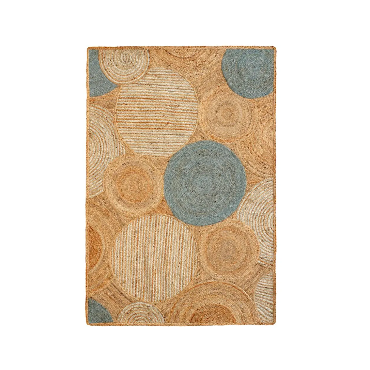 Tapis de salon rectangulaire jute tissée main (200 x 300 cm) Tara Marron