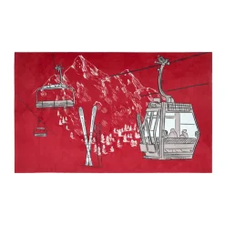Tapis multi-usage antidérapant (45 x 75 cm) Villard Rouge