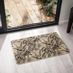 Tapis tissé antidérapant (45 x 75 cm) Stylis Noir