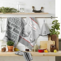 Torchon (70 cm) Comptoir Gris