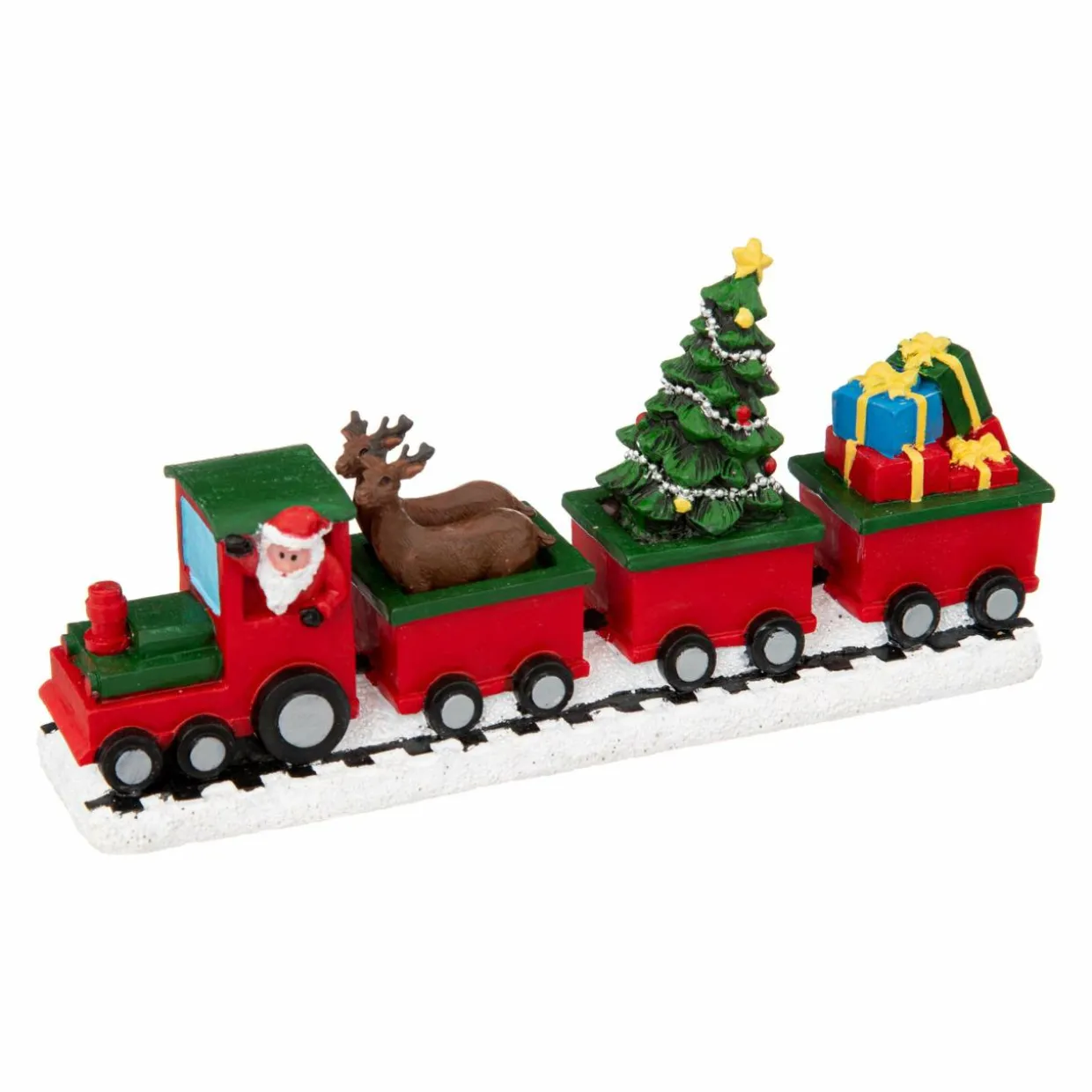 Train décoratif (15 x H7 cm) La tournée du Père Noël