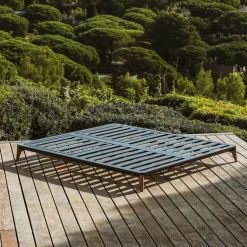 Transat double en aluminium Monte Carlo Gris anthracite
