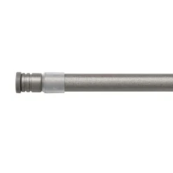 Tringle autobloquante extensible ronde (L40 - 60 cm / D10 mm) Pia Gris béton