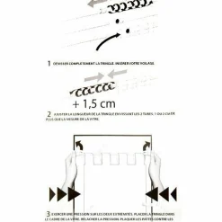 Tringle extensible Fix'vit (30 à 50 cm) Blanc