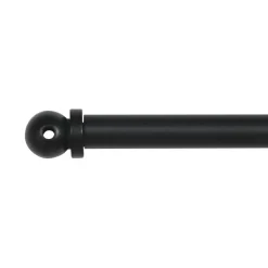 Tringle voilage extensible ronde (L40 - 60 cm /D7 mm) Pietro Noir mat.