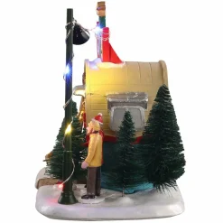 Village de Noël Lemax à piles lumineux Vendeur de sapins