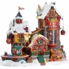 Village de Noël Lemax lumineux, musical et en mouvement Fabrique des jouets des Elfes