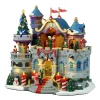 Village de Noël Lemax lumineux, musical et animé Gala au château du Père Noël