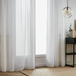 Voilage galon fronceur (140 x 240 cm) Léontine Blanc