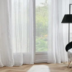 Voilage galon fronceur (140 x 240 cm) Théo Blanc