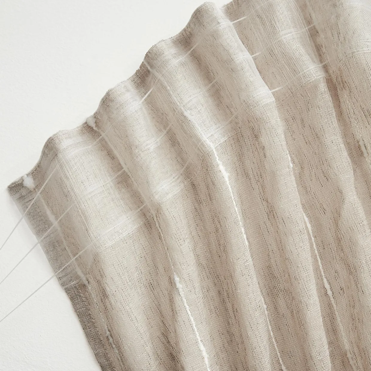 Voilage galon fronceur pompons (140 x 240 cm) Axel Beige