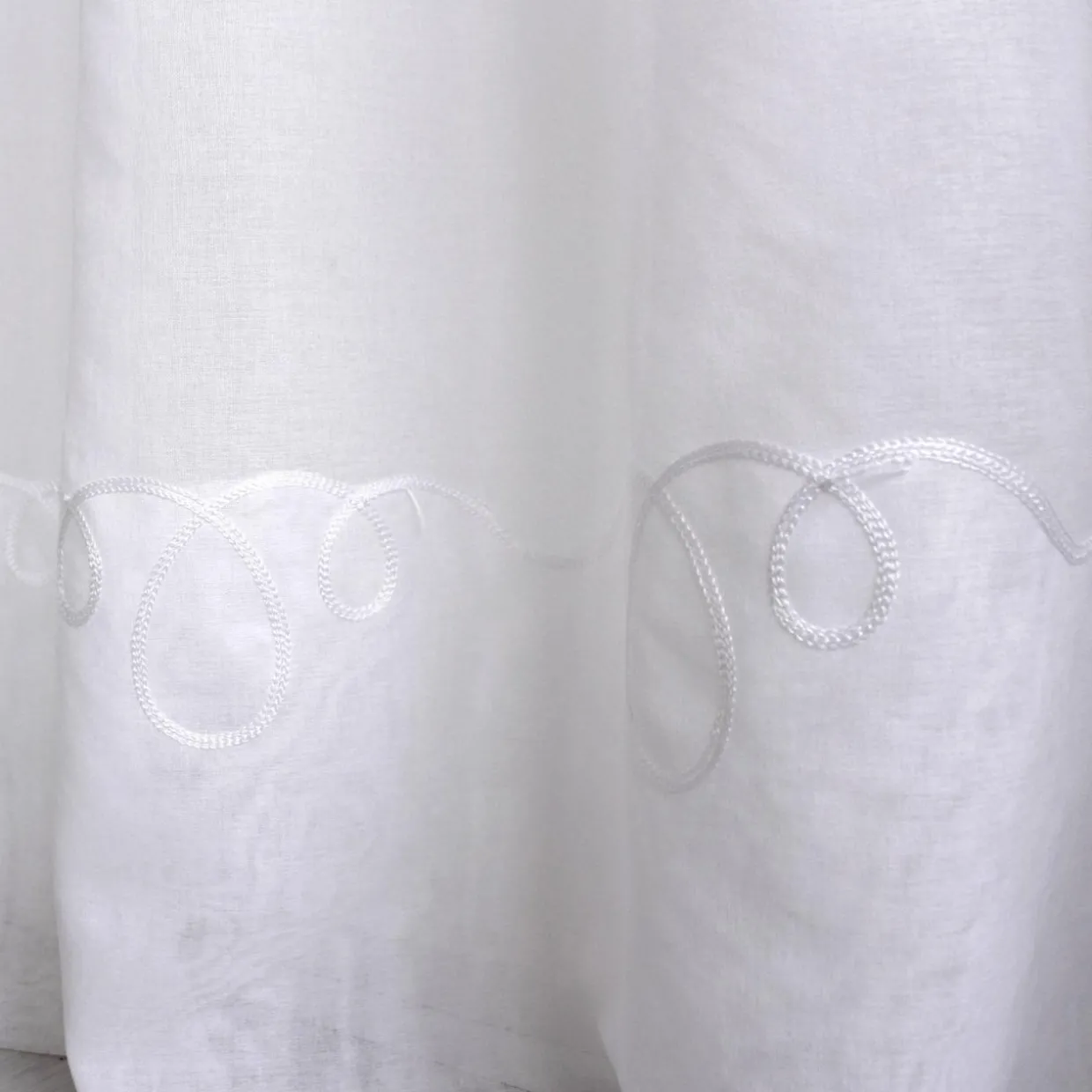 Voilage grande largeur œillets (240 x 240 cm) Solis Blanc