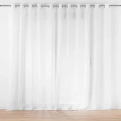 Voilage grande largeur œillets (400 x 240 cm) Lissea Blanc