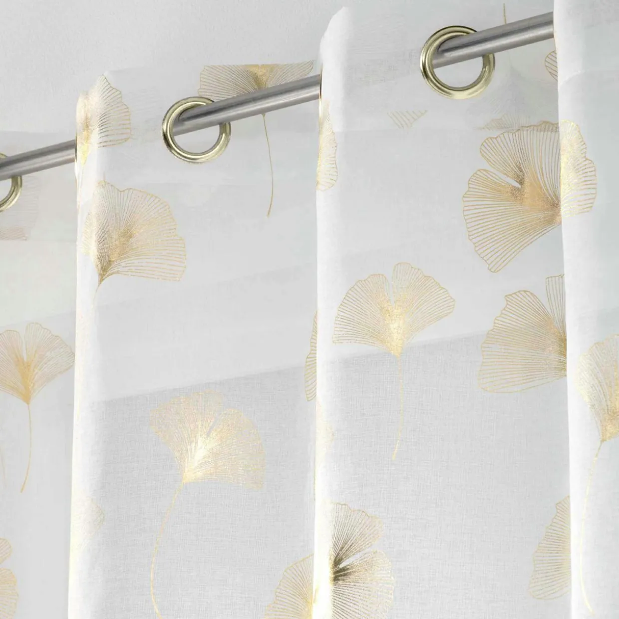 Voilage œillets (140 x 240 cm) Ginkgold Or