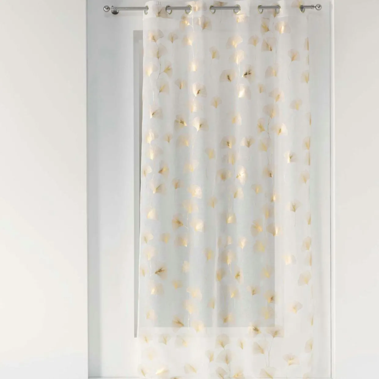 Voilage œillets (140 x 240 cm) Ginkgold Or