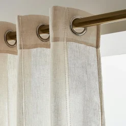 Voilage œillets (140 x 280 cm) Léontine Beige