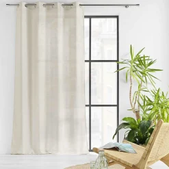 Voilage œillets effet lainage (140 x 240 cm) Loulaine Beige