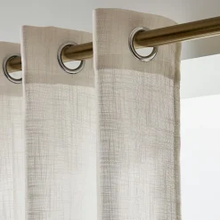 Voilage œillets effet lin (280 x 240 cm) Robin Beige
