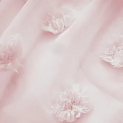 Voilage oeillets pompons (180 x 240 cm) Suzie Rose