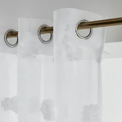 Voilage oeillets pompons (140 x 240 cm) Suzie Blanc